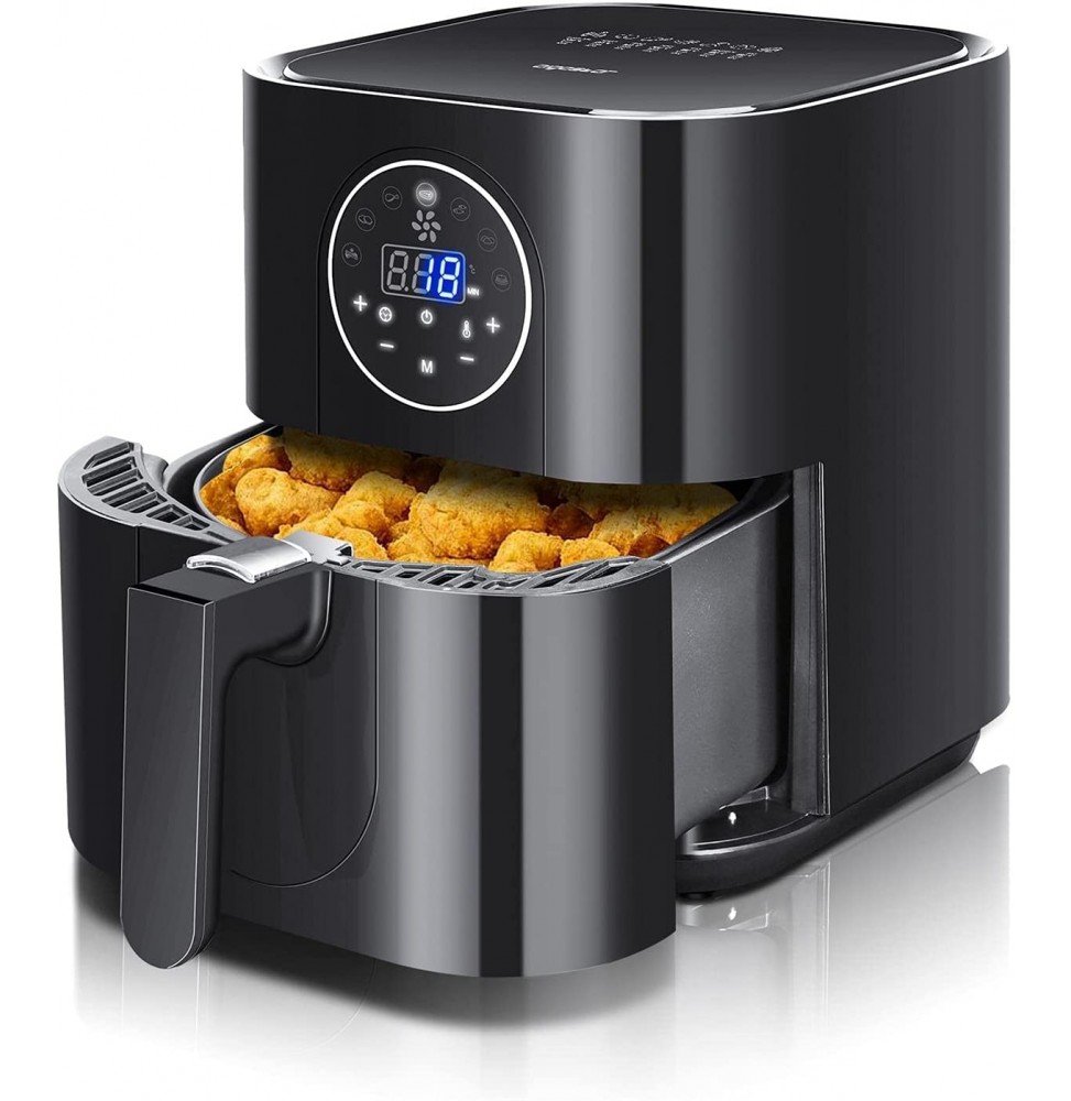 Aigostar Mini Cube Friggitrice ad Aria 3,5L 1500W con Display Touch