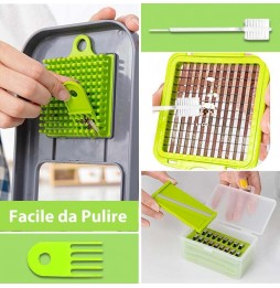 MU TN-C102 Mandolina Tagliaverdure multiuso con 22 accessori