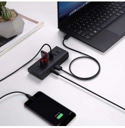 Aukey CB-H19 Duplicatore USB Hub Splitter Sdoppiatore Multipresa USB-A a 7 Porte USB 3.0 36Watt