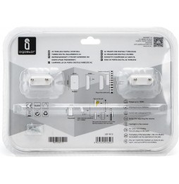 Aigostar Campanello Wireless Argento 36 Suonerie 150m IP44 2 Ricevitori E1
