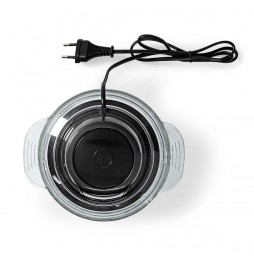 Nedis Tritatutto Elettrico 500W Contenitore Vetro 1L Lama Acciaio Inox Nero