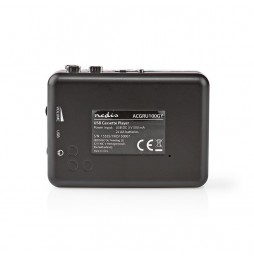 Nedis Convertitore Cassetta in MP3 USB Portatile con Cavo e Software di Editing