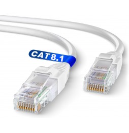 Nedis Cavo di Rete Ethernet CAT8.1 7,5 Metri RJ45 UTP Bianco Professionale