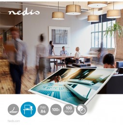Nedis Pellicola per plastificatrice a Caldo A4 230 mm/min 100 fogli
