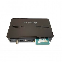 New Majestic SAT-265 Decoder Tivùsat HD Scheda Inclusa Smart Card HEVC HDMI RCA