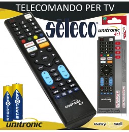Telecomando SELECO Universale PER TV Pronto All'uso Pile Incluse