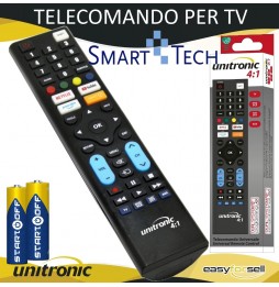 Telecomando SMART TECH Universale PER TV Pronto All'uso Pile Incluse