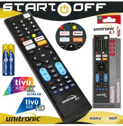 Telecomando TIVUSAT Universale PER Decoder Pronto All'uso Pile Incluse﻿