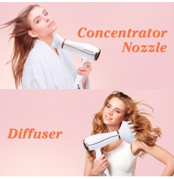 Aigostar Asciugacapelli Ionico Professionale 2200W 3 Temp 2 Vel Diffusore
