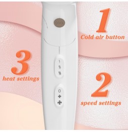 Aigostar Asciugacapelli Ionico Professionale 2200W 3 Temp 2 Vel Diffusore