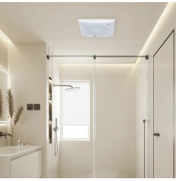 Aigostar Ventola Aspirazione Odori Bagno Cucina Casa 11W Foro 100/110mm