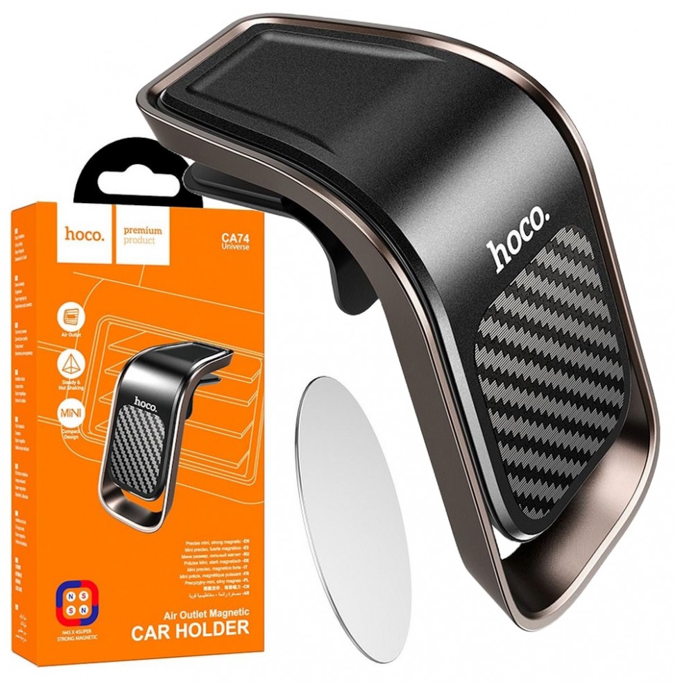 Hoco CA74 Supporto Auto Per Smartphone Magnetico Carbon Forte Calamita