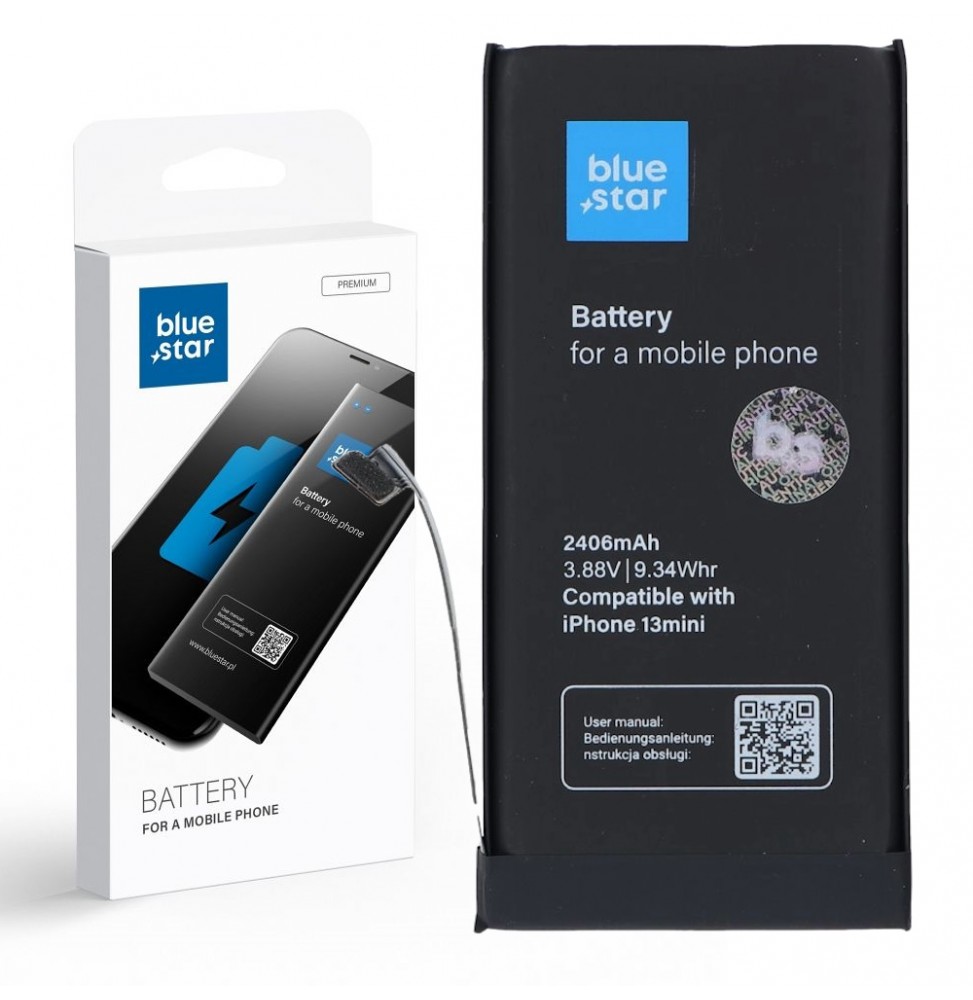 Blue Star HQ Batteria per Iphone 13 mini 2406 mAh
