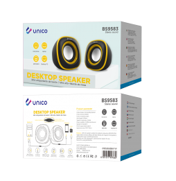 Unico BS9583 Altoparlanti PC Gaming Audio 3D 6W Stereo Nero