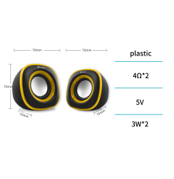 Unico BS9583 Altoparlanti PC Gaming Audio 3D 6W Stereo Nero