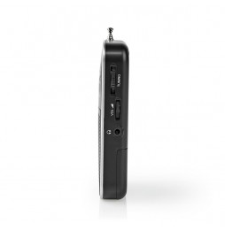 Nedis Radio FM AM Portatile Analogica Tascabile con Speaker e Uscita Cuffie