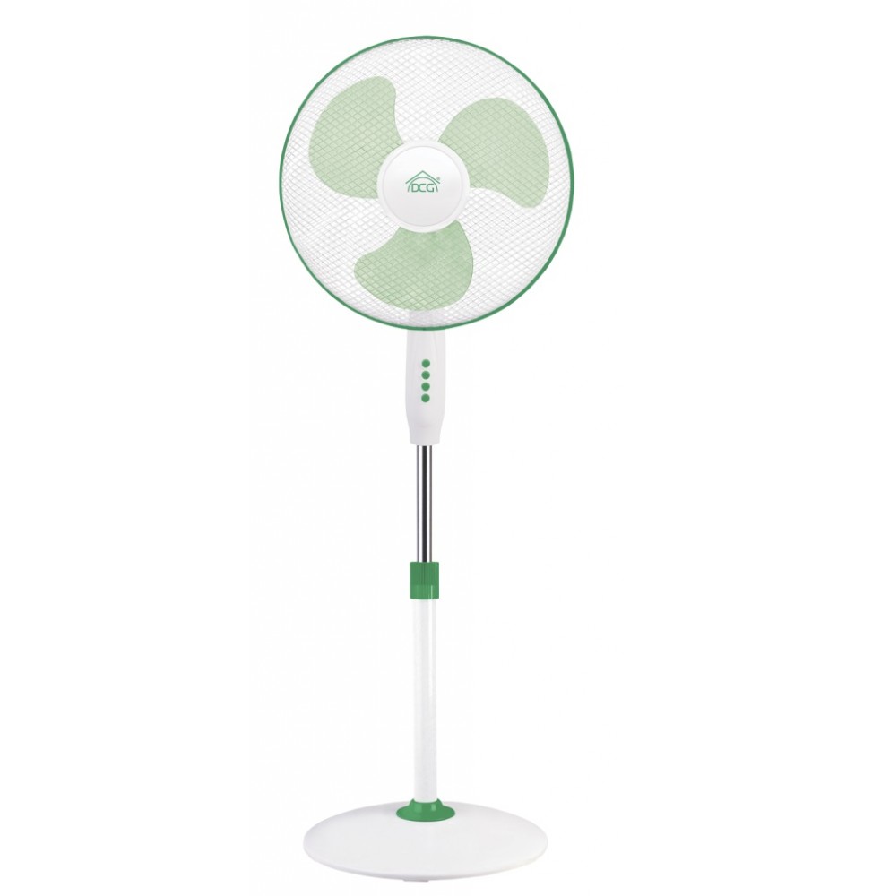 DCG Ventilatore a Piantana da Terra a Pale Ø 40 cm Oscillante 3 Velocità 50W VE 1670 G