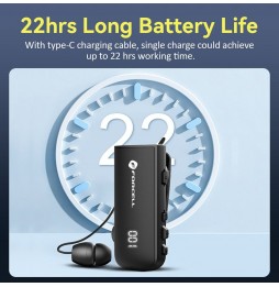 Forcell Auricolare Bluetooth 5.3 Retrattile F-AUDIO Drive Wireless Multipoint
