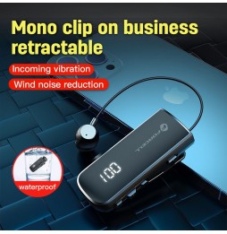 Forcell Auricolare Bluetooth 5.3 Retrattile F-AUDIO Drive Wireless Multipoint