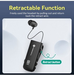 Forcell Auricolare Bluetooth 5.3 Retrattile F-AUDIO Drive Wireless Multipoint