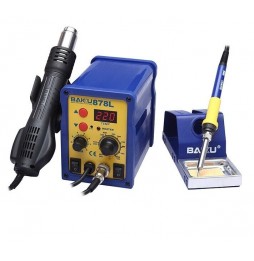 BAKU BK878L STAZIONE SALDANTE E PISTOLA TERMICA ARIA CALDA PROFESSIONALE 750WATT