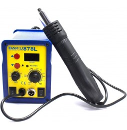 BAKU BK878L STAZIONE SALDANTE E PISTOLA TERMICA ARIA CALDA PROFESSIONALE 750WATT
