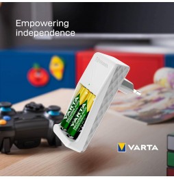 VARTA Mini Charger Caricabatterie Ricaricabile AA AAA USB-C Mini