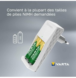 VARTA Mini Charger Caricabatterie Ricaricabile AA AAA USB-C Mini
