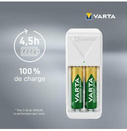 VARTA Mini Charger Caricabatterie Ricaricabile AA AAA USB-C Mini