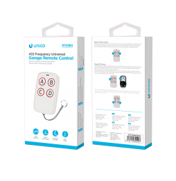 Unico Telecomando Universale Cancelli 4 Canali Auto-Scan 433MHz Codice Fisso