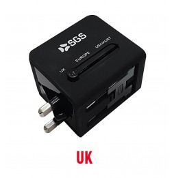 SGS Caricatore/Adattatore da viaggio Universale con doppia porta USB