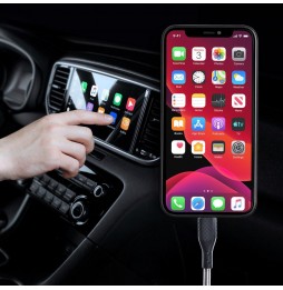 Forcell Cavo Type C a iPhone Lightning 8-pin Power Delivery PD27W CB-01C 1 metro nero