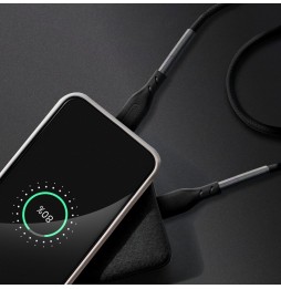 Forcell Cavo Type C a iPhone Lightning 8-pin Power Delivery PD27W CB-01C 1 metro nero