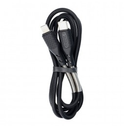 Forcell Cavo Type C a iPhone Lightning 8-pin Power Delivery PD27W CB-01C 1 metro nero