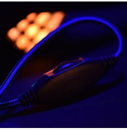 Art G11 Cuffie Gaming Microfono Pieghevole LED Jack 3.5mm USB PS4 PS5 Switch PC