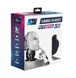 Art G11 Cuffie Gaming Microfono Pieghevole LED Jack 3.5mm USB PS4 PS5 Switch PC
