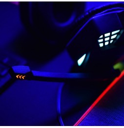 Art G11 Cuffie Gaming Microfono Pieghevole LED Jack 3.5mm USB PS4 PS5 Switch PC