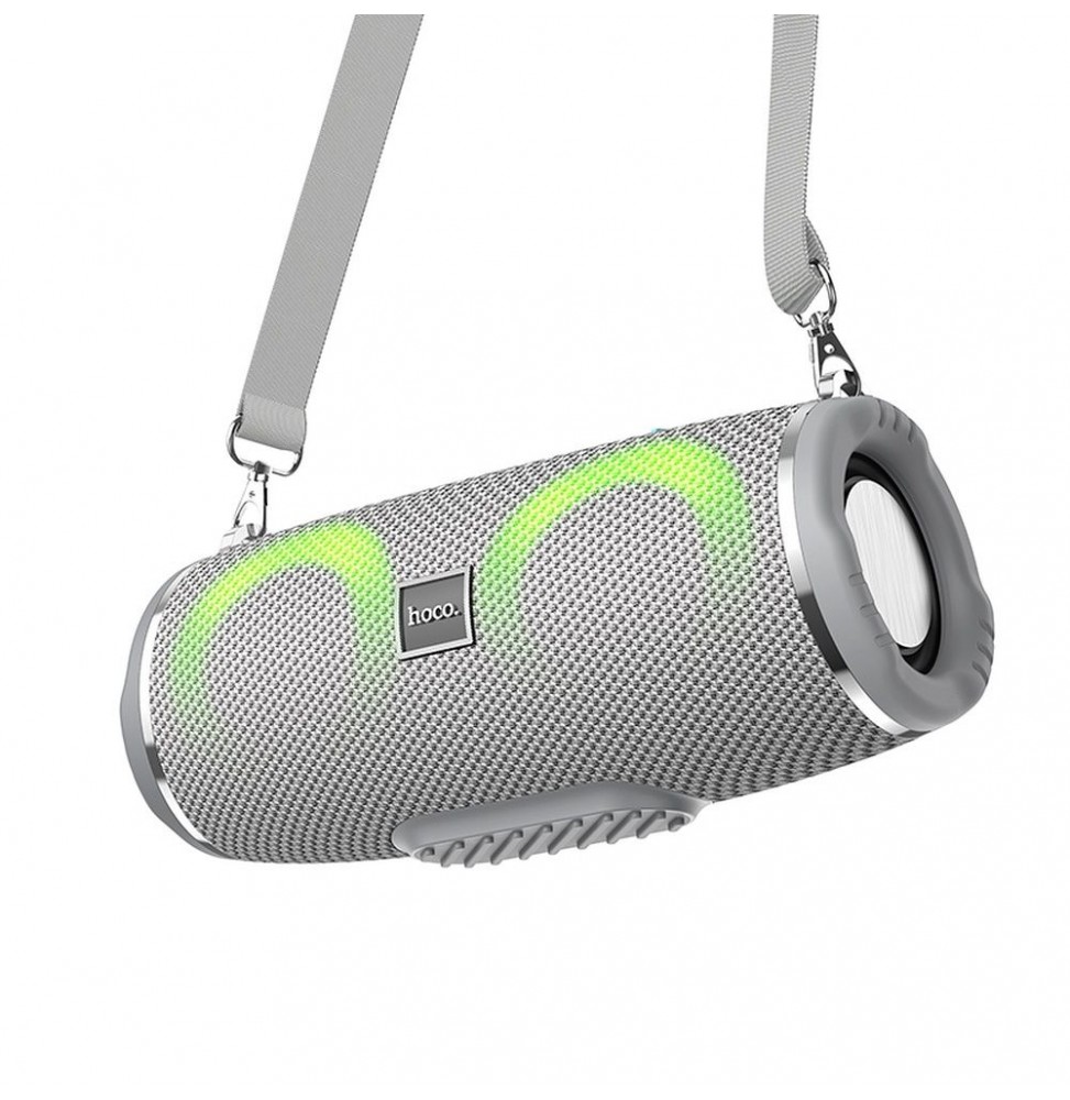 Hoco HC12 Cassa Bluetooth 5.0 10w Stereo Rgb Led 2h Fm Usb Aux Portatile