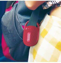 Hoco HC17 Easy Joys Bluetooth 5.3 FM USB 5W 4H Moschettone Rosso