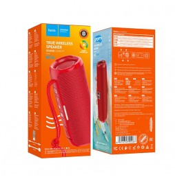 Hoco HC16 Cassa Bluetooth 5.3 10w Stereo 3h Fm Usb Aux Rosso Portatile