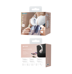 Unico HP9357 Cuffie Over-Ear Jack 3.5mm con Microfono Driver 40mm Champagne