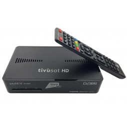 New Majestic SAT-265 Decoder Tivùsat HD Scheda Inclusa Smart Card HEVC HDMI RCA