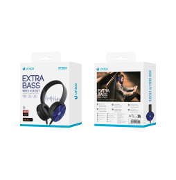 Unico HP1669 Cuffie Padiglione φ40㎜ Unifilari Con Microfono Over-Ear BlackBlu