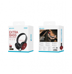 Unico HP1669 Cuffie Padiglione φ40㎜ Unifilari Con Microfono Over-Ear BlackRed