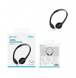 Unico HP1818 cuffie padiglione φ27㎜ unifilari con microfono IN-EAR Nero