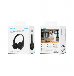 Unico HP1941 Cuffie Wireless Bluetooth 5.1 Padiglione 40mm Regolabili Nere