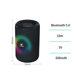 Unico BS9912 Radio FM Sistema Multimediale Bluetooth lettore SDcard Led RGB