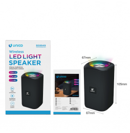 Unico BS9949 Radio FM Sistema Multimediale Bluetooth lettore SDcard Led RGB