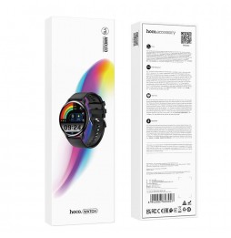 Hoco Y15 Smartwatch Amoled 1.43 Chiamate BT IP68 Display Cardio Sat Nero