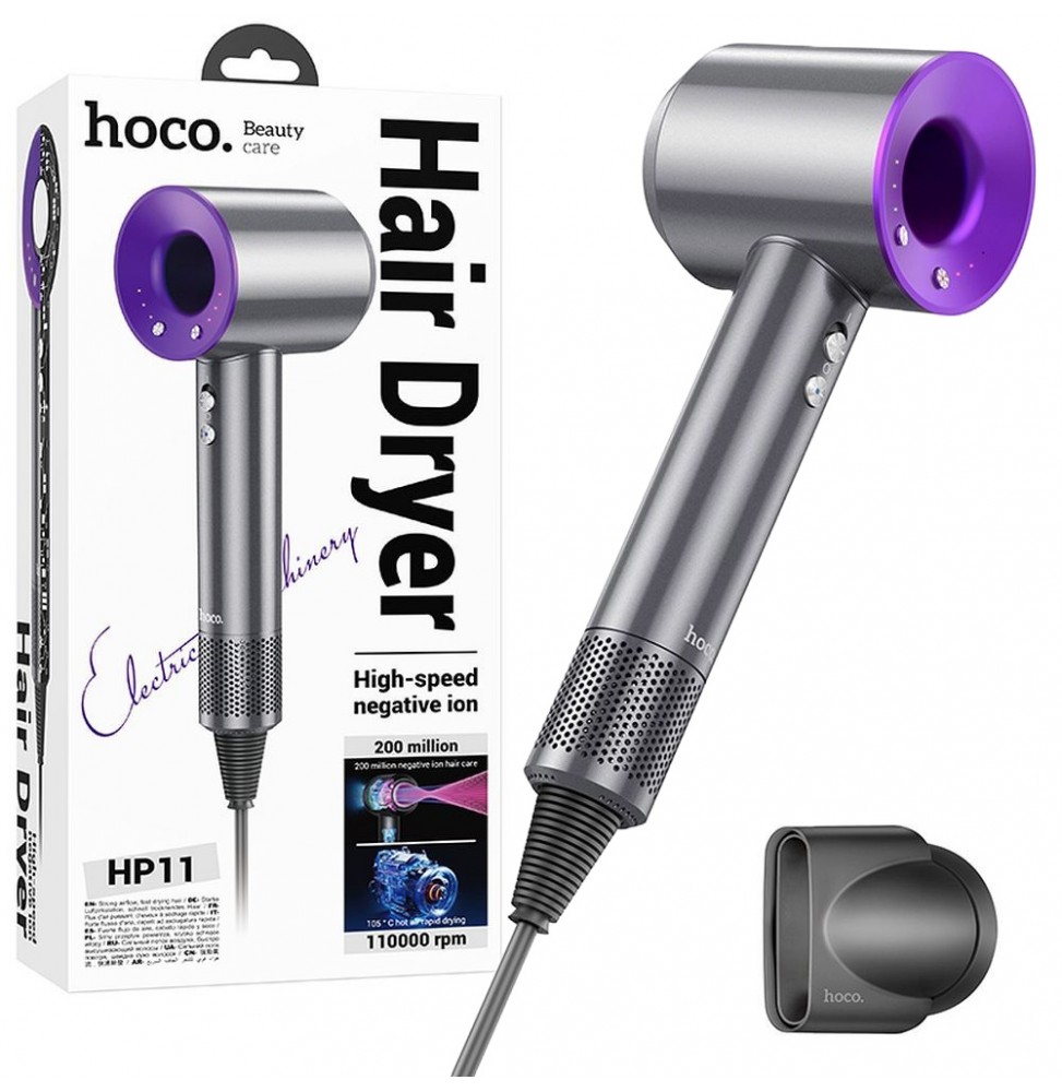 Hoco HP11 Asciugacapelli Professionale Motore Digitale 1600 Watt Garanza Ita